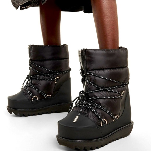 Sacai Shoes - SACAI Hiking Black Snow Boots Size 37